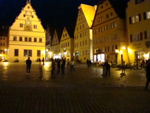 Rothemburg street scene at night