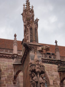 mooning gargoyle of Munster Cathedral