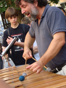 Man playing marimba