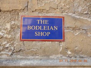 Bodleian Shop sign